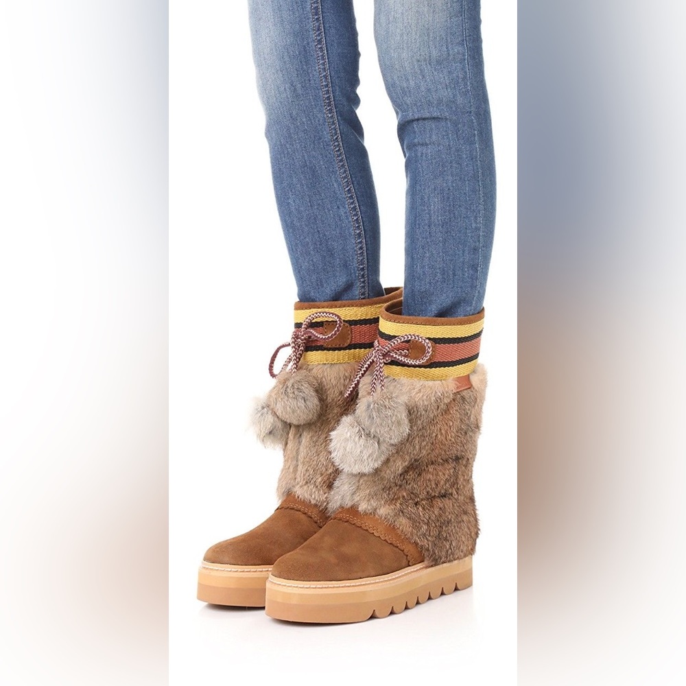 See by Chloé Size 37 EU/ 7 Oxana Suede Boots